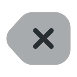 Tag Cross SVG Icon